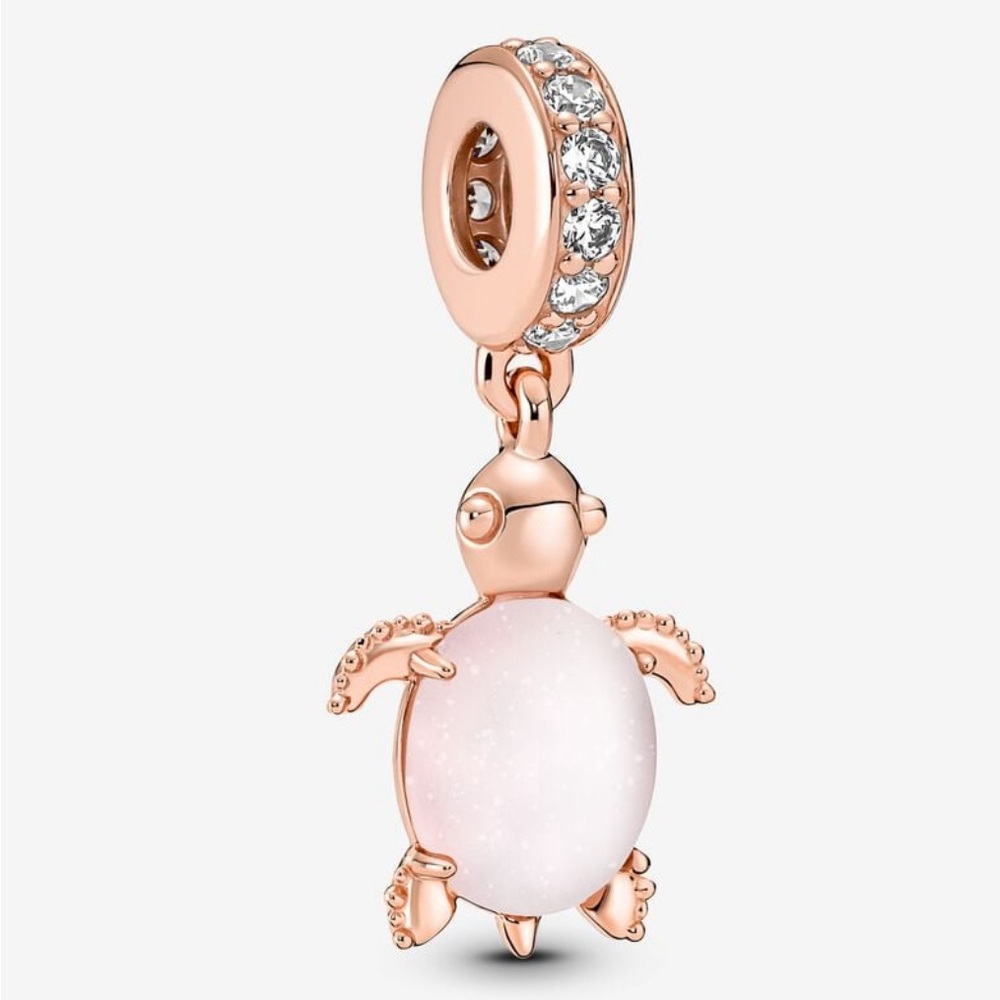 Pandora Murano Glass Pink Sea Turtle Charm